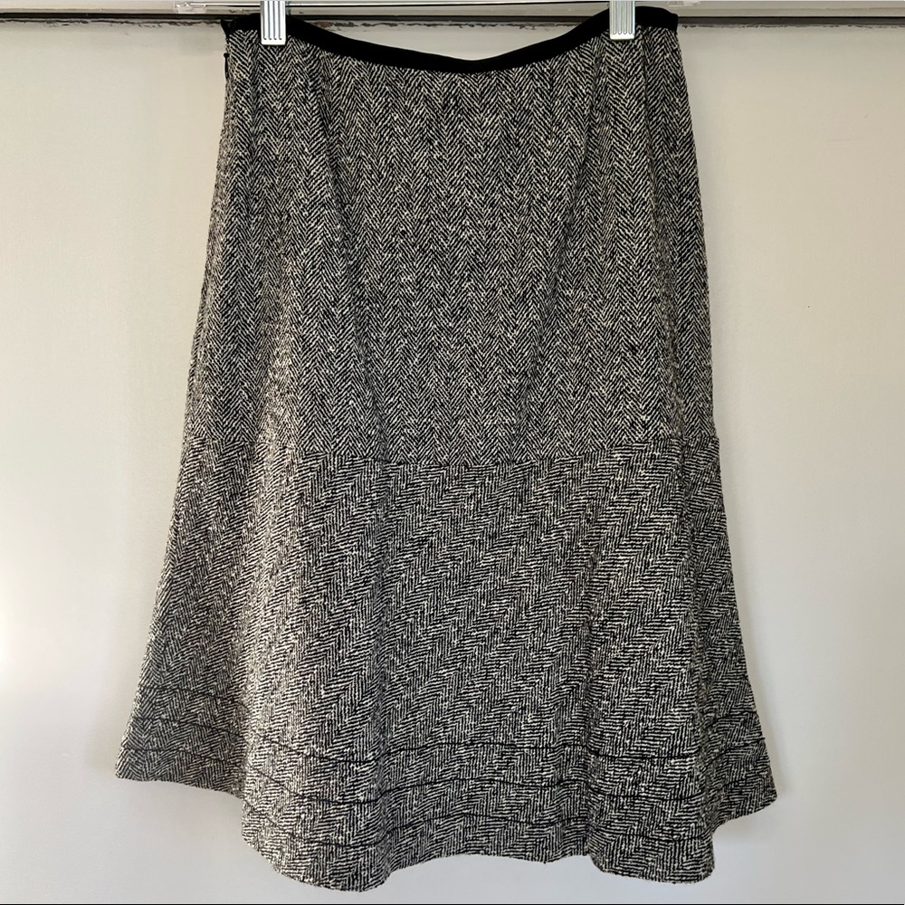 NWT Ann Taylor Petites Wool Blend tweed skirt